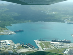 Over Apra Harbor