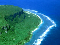 Over Ritidian Beach