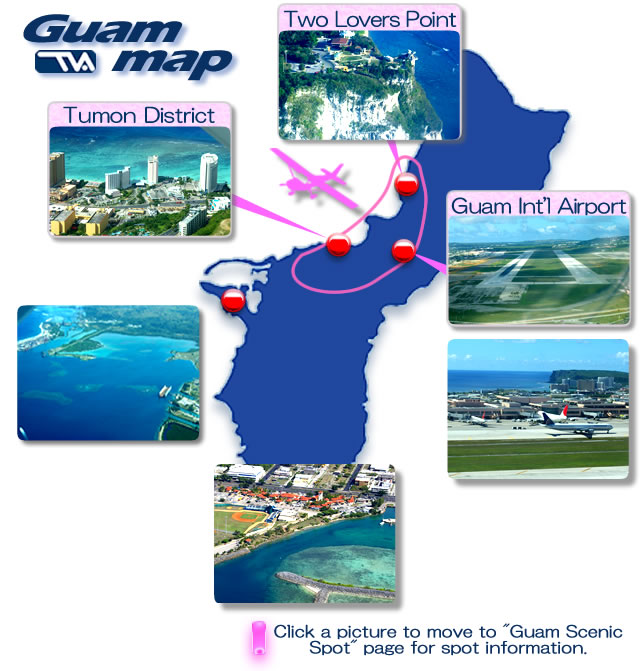 Guam map Two Lovers Course